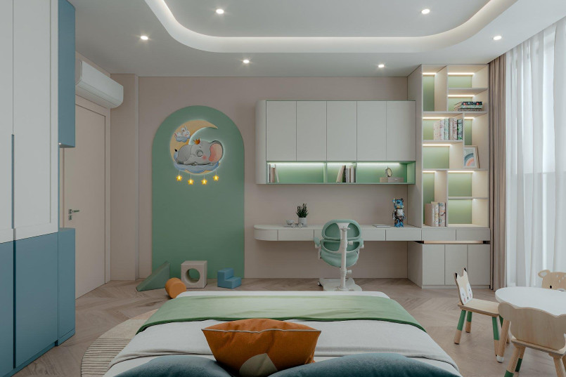 Phòng ngủ trẻ em chung cư