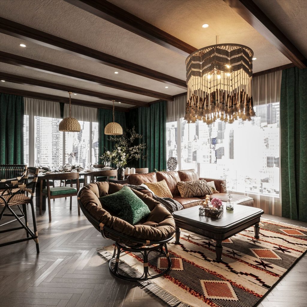 Phong Cách Thiết Kế Bohemian (Gần Gũi Thiên Nhiên)