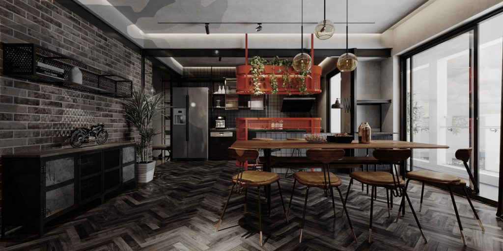 Phong Cách Industrial Chic